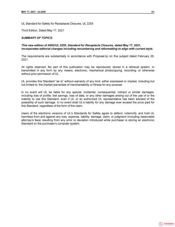 UL 2255 PDF UL 2255 PDF